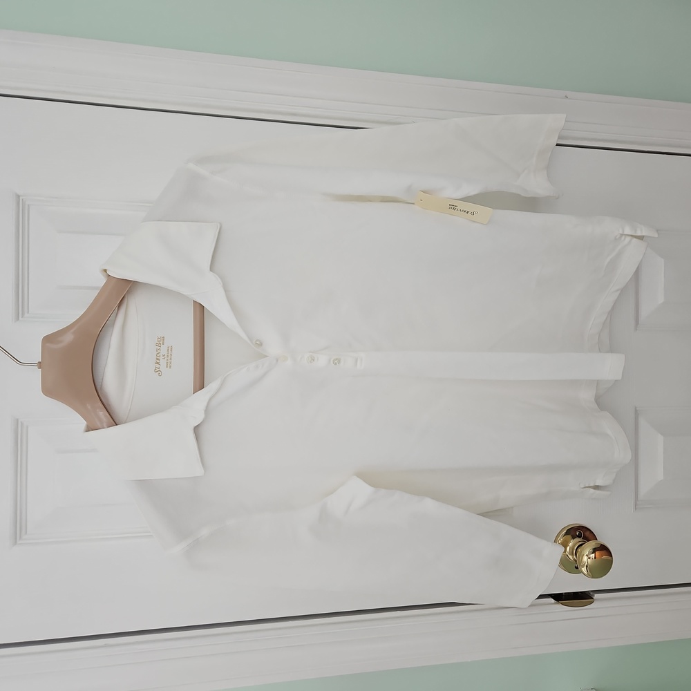 St. john's Bay White Cotton Shirt